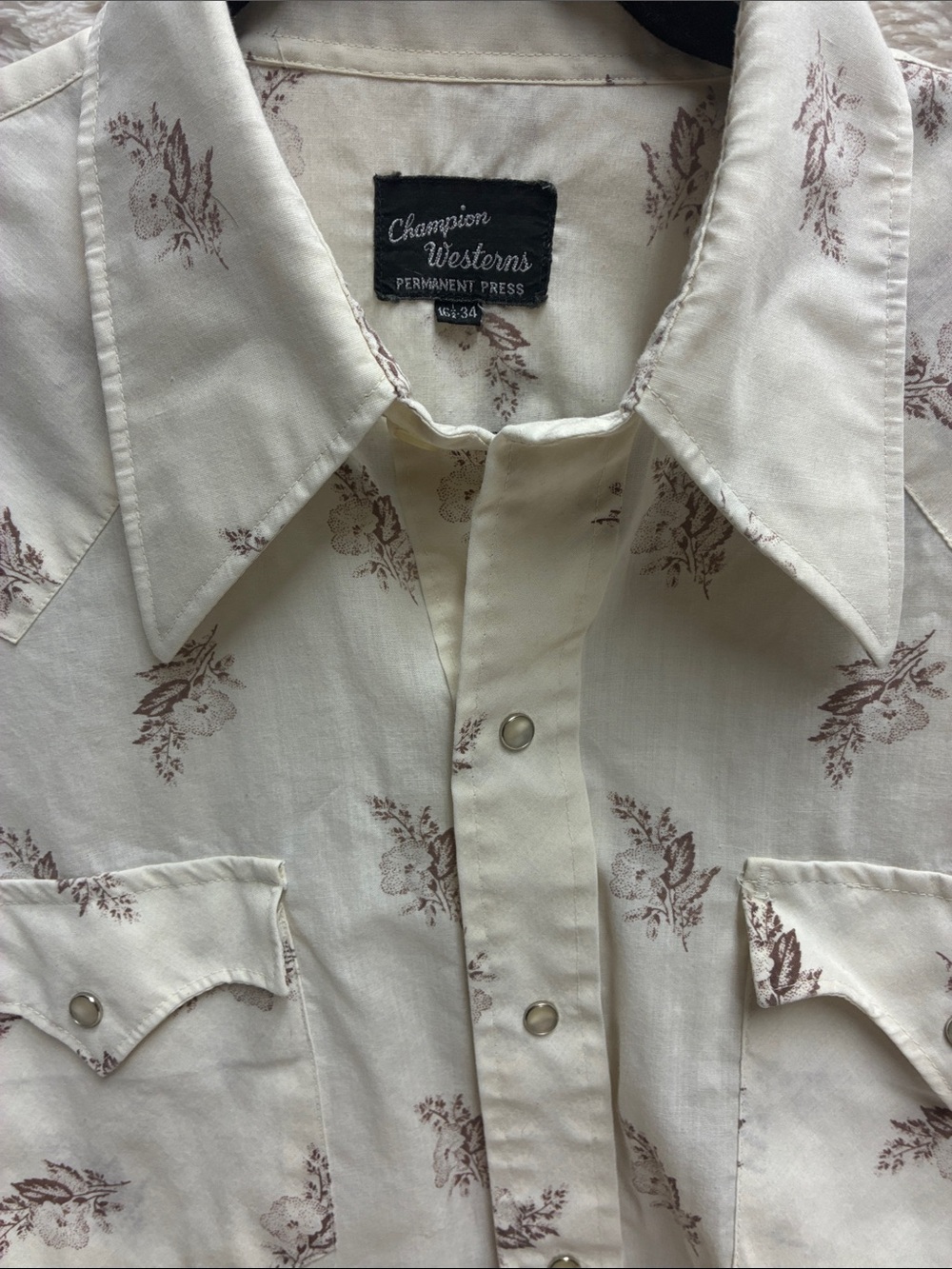 VINTAGE 70's Pearl Snap Western Shirt